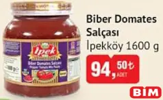 İPEKKÖY BİBER DOMATES SALÇASI 1600 G